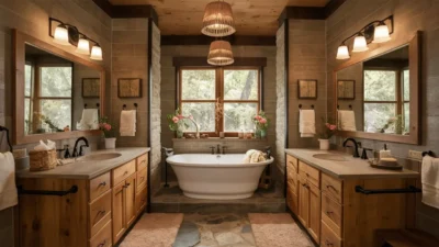 Cabin Bathrooms Decorating Ideas - Rustic Cabin Bathrooms