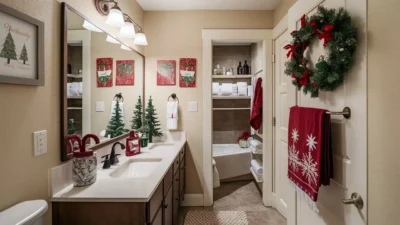 Displaying Your Christmas Wall Decor In Your Bathroom