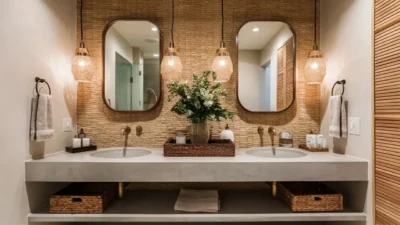 Mix and Match Your Textures in Bathroom Decorating