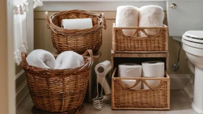 Use Wicker Baskets for Storage